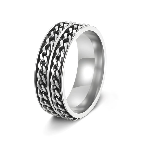 Wholesale Unisex Stainless Steel Rotating Decompression Jewelry With Letters Numbers Text And Seiko Design