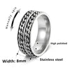 Wholesale Unisex Stainless Steel Rotating Decompression Jewelry With Letters Numbers Text And Seiko Design