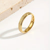 Wholesale Unisex Stainless Steel Vacuum Plated Starry Sky Design Niche Matte Ring Fashionable And Simple Light Luxury Accessory