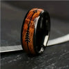 Wholesale Unisex Stainless Steel Wood Grain Arrow Ring With Electroplating