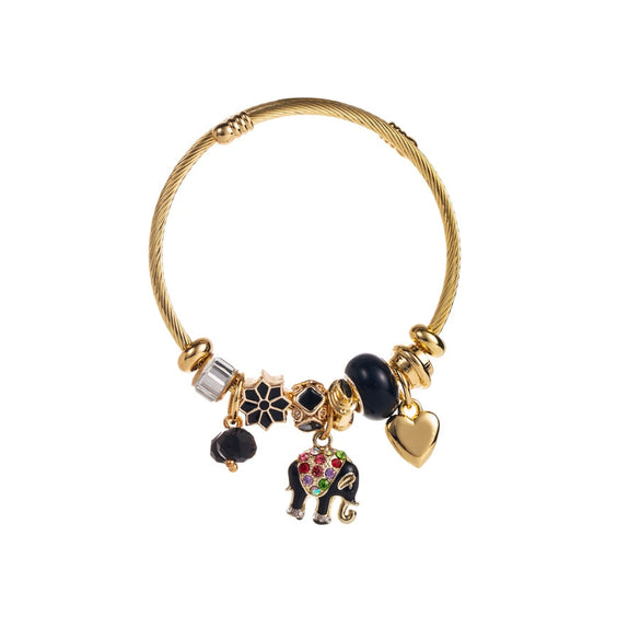 Wholesale Unisex Star Animals Zodiac Pattern Titanium Steel Adjustable Bracelet