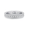 Wholesale Unisex 925 Sterling Silver Ring With 5A Full Diamond Zircon In Emerald Cut Electroplated Simple Geometric Style