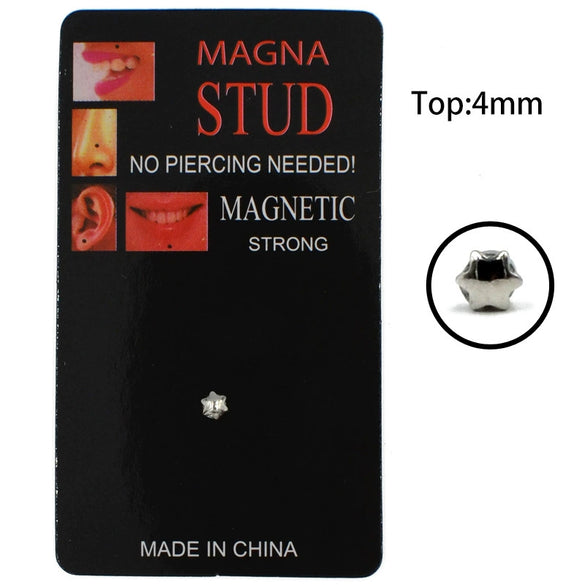 Wholesale Unisex Surgical Steel Holefree Nose Lip Ear Bone Nails With Round Ball Square Fivestar Plum Blossom Heart Shape Patterns And Electroplating Treatment