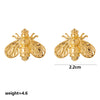 Wholesale Unisex Sweet And Cool Style Animal Zodiac Stainless Steel 18K Gold Plated Stud Earrings Jewelry