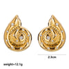 Wholesale Unisex Sweet And Cool Style Animal Zodiac Stainless Steel 18K Gold Plated Stud Earrings Jewelry