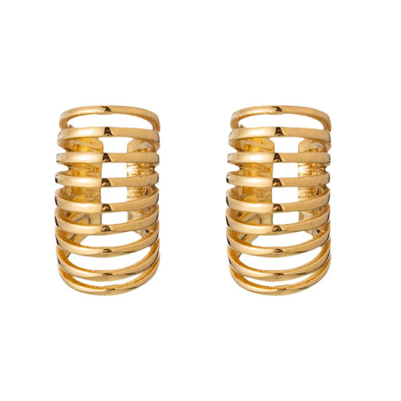 Wholesale Unisex Sweet And Cool Style Animal Zodiac Stainless Steel 18K Gold Plated Stud Earrings Jewelry