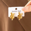 Wholesale Unisex Sweet And Cool Style Animal Zodiac Stainless Steel 18K Gold Plated Stud Earrings Jewelry