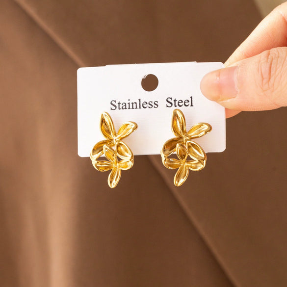Wholesale Unisex Sweet And Cool Style Animal Zodiac Stainless Steel 18K Gold Plated Stud Earrings Jewelry
