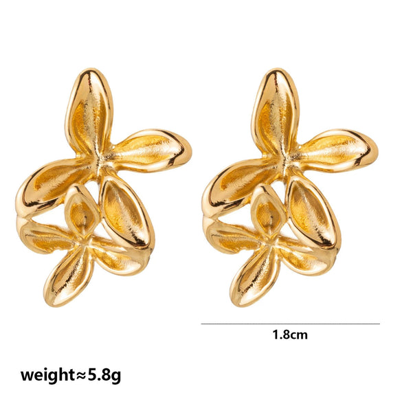 Wholesale Unisex Sweet And Cool Style Animal Zodiac Stainless Steel 18K Gold Plated Stud Earrings Jewelry