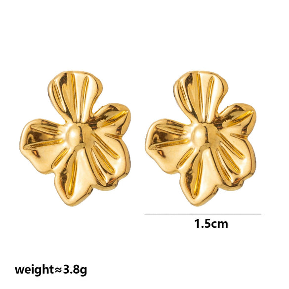 Wholesale Unisex Sweet And Cool Style Animal Zodiac Stainless Steel 18K Gold Plated Stud Earrings Jewelry