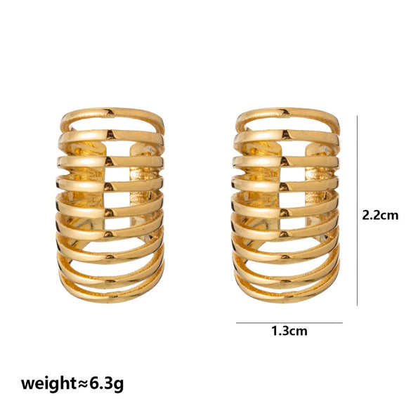 Wholesale Unisex Sweet And Cool Style Animal Zodiac Stainless Steel 18K Gold Plated Stud Earrings Jewelry