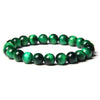 Wholesale Unisex Tiger Eye Stone Bead Bracelet Jewelry Accessories In Mixed Blue And Yellow Colors
