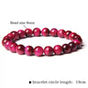 Wholesale Unisex Tiger Eye Stone Bead Bracelet Jewelry Accessories In Mixed Blue And Yellow Colors