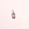 Wholesale Unisex Titanium Steel Birthstone Cube Pendant Necklace With Electroplating Treatment