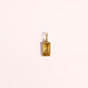 Wholesale Unisex Titanium Steel Birthstone Cube Pendant Necklace With Electroplating Treatment