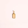 Wholesale Unisex Titanium Steel Birthstone Cube Pendant Necklace With Electroplating Treatment