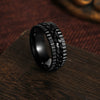 Wholesale Unisex Titanium Steel Geometric Style Ring With Electroplating Treatment