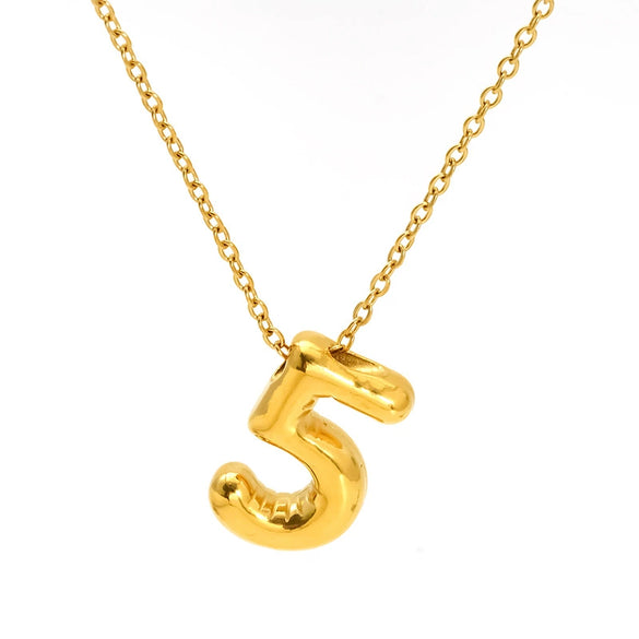 Wholesale Unisex Titanium Steel Goldplated Pendant Necklace With Letters Numbers Text Pattern And Cross Chain