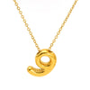 Wholesale Unisex Titanium Steel Goldplated Pendant Necklace With Letters Numbers Text Pattern And Cross Chain