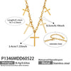 Wholesale Unisex Titanium Steel 18K Goldplated Cross Pendant Necklace In Chic Style