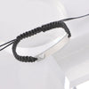 Wholesale Unisex Versatile Geometric Titanium Steel Wax Rope Woven Adjustable Heartshaped Bracelet With Electroplating