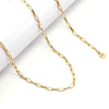 Wholesale Unisex Versatile Stainless Steel 18K Paper Clip Chain With Electroplating Treatment
