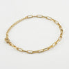 Wholesale Unisex Versatile Stainless Steel 18K Paper Clip Chain With Electroplating Treatment