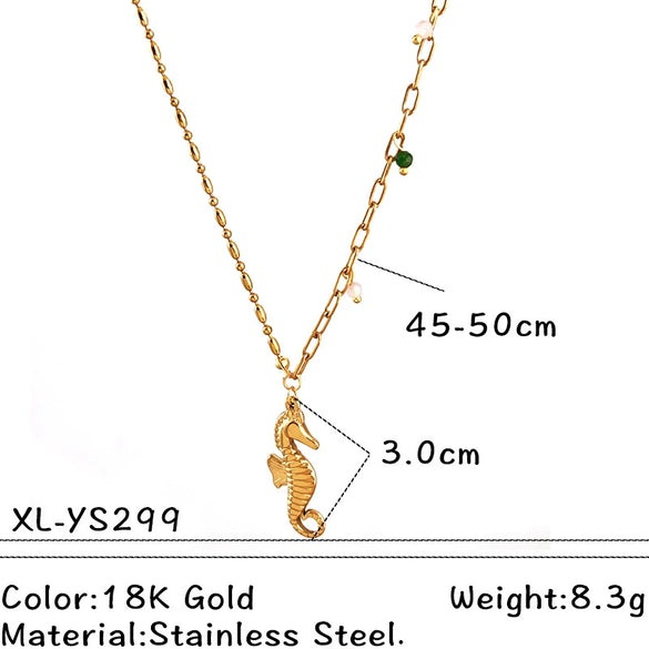 Wholesale Unisex Vintage Minimalist Electroplated Titanium Steel And Stainless Steel Ushaped Pendant Cross Chain Necklace Jewelry