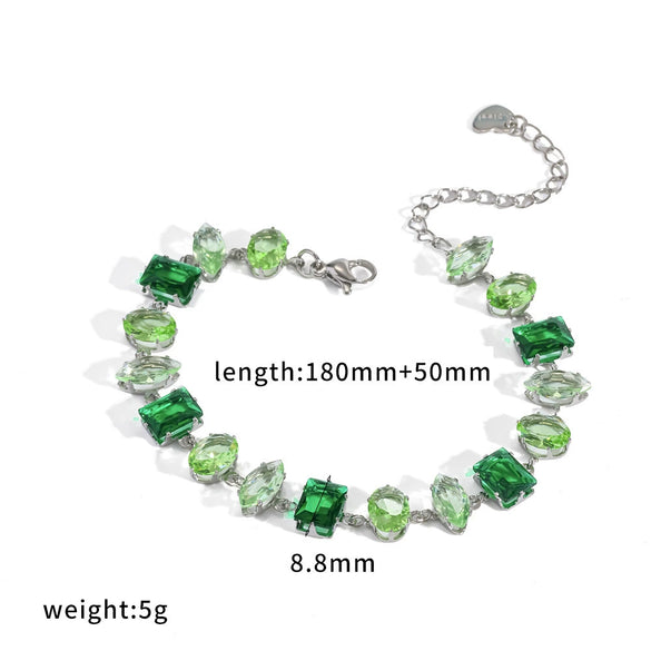 Wholesale Unisex Women's Light Luxury Geometric Stainless Steel Vacuum Plated Bracelet