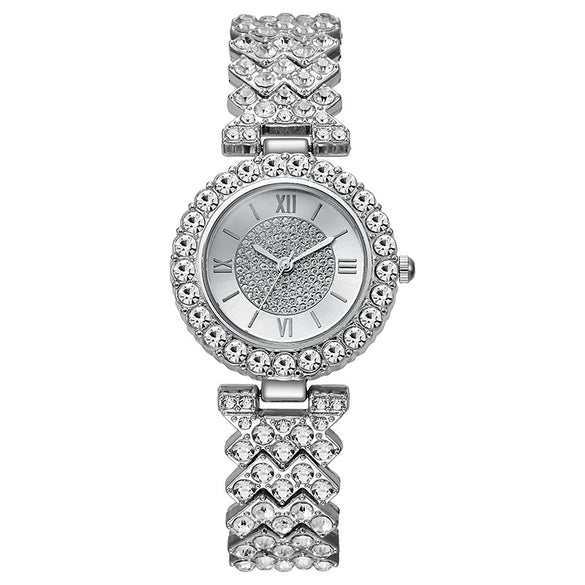 Wholesale Universal Fashion Alloy Bracelet Watch With Round Dial And Roman Scale Quartz Movement
