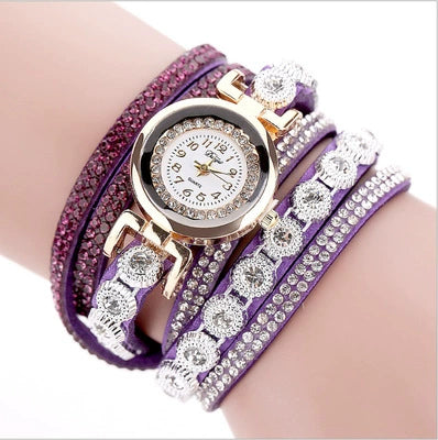 Wholesale Universal Leisure Alloy Case Imitation Leather Strap Round Dial Pointer Number Display Watch
