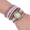 Wholesale Universal Leisure Alloy Case Imitation Leather Strap Round Dial Pointer Number Display Watch