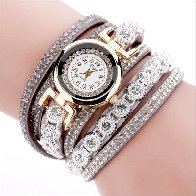 Wholesale Universal Leisure Alloy Case Imitation Leather Strap Round Dial Pointer Number Display Watch
