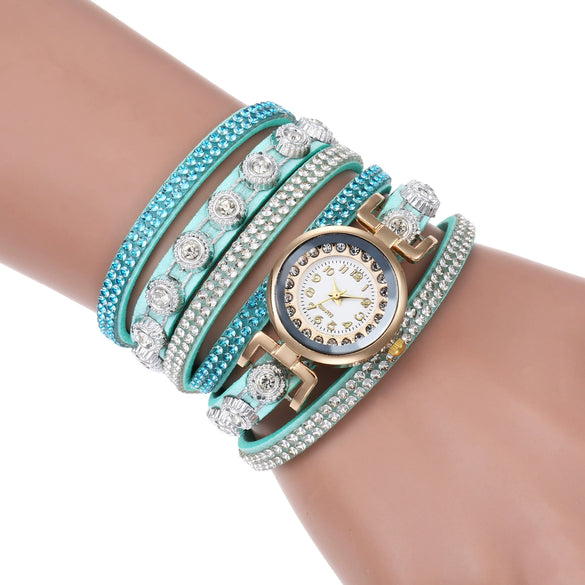 Wholesale Universal Leisure Alloy Case Imitation Leather Strap Round Dial Pointer Number Display Watch
