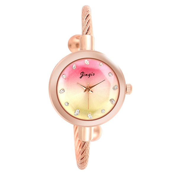 Wholesale Universal Leisure Style Quartz Watch With Stainless Steel Buckle Alloy Case Silicone Strap And Round Dial