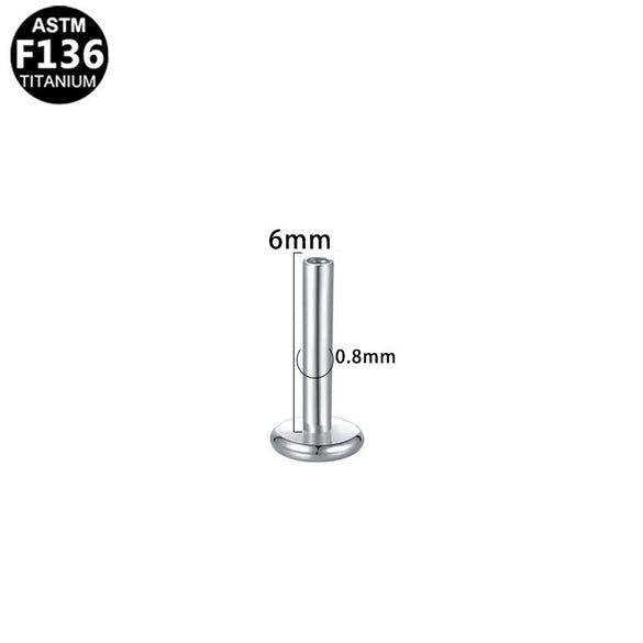 Wholesale Universal Lip Stud And Ear Bone Stud Replacement Rod In Geometric Style Made Of Copper And Stainless Steel With Electroplating Treatment Unisex