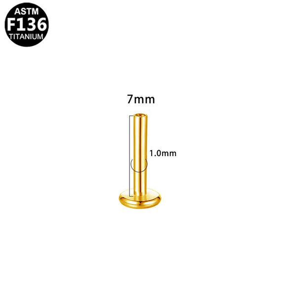Wholesale Universal Lip Stud And Ear Bone Stud Replacement Rod In Geometric Style Made Of Copper And Stainless Steel With Electroplating Treatment Unisex