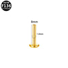 Wholesale Universal Lip Stud And Ear Bone Stud Replacement Rod In Geometric Style Made Of Copper And Stainless Steel With Electroplating Treatment Unisex
