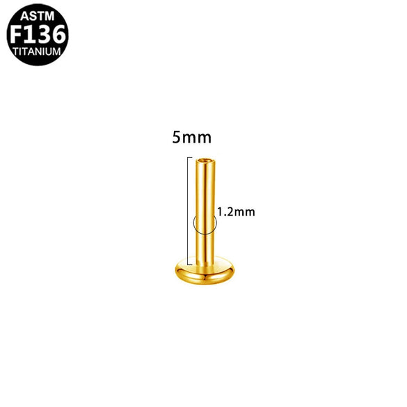 Wholesale Universal Lip Stud And Ear Bone Stud Replacement Rod In Geometric Style Made Of Copper And Stainless Steel With Electroplating Treatment Unisex