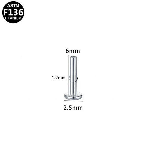 Wholesale Universal Lip Stud And Ear Bone Stud Replacement Rod In Geometric Style Made Of Copper And Stainless Steel With Electroplating Treatment Unisex