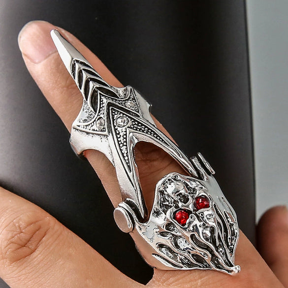 Wholesale Universal Skull Faucet Joint Flexible Ring For Men Alloy With Animal Pattern Electroplated