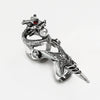 Wholesale Universal Skull Faucet Joint Flexible Ring For Men Alloy With Animal Pattern Electroplated