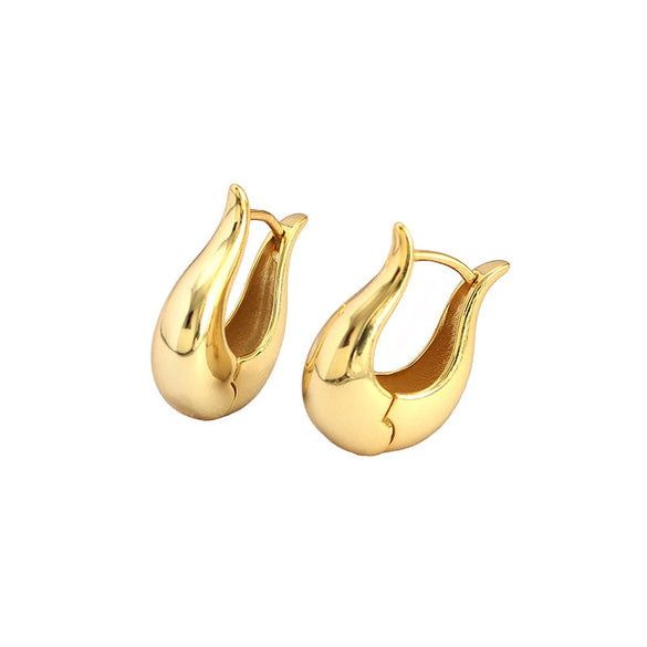 Wholesale Ushaped Geometric Style Electroplated S925 Sterling Silver Ear Buckle Earrings For Women