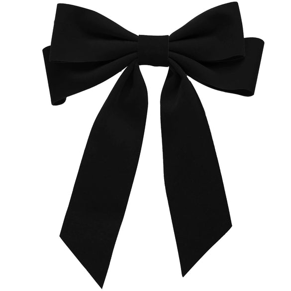 Wholesale Velvet Duckbill Hairpin Sweet Handmade Women's Wine Red Bow Hair Accessory