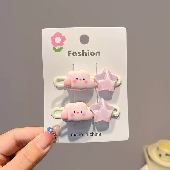 Wholesale Velvet Sweet Cartoon Plush Handmade Women's Hairpin Bangs Clip