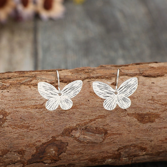 Wholesale Vintage Alloy Butterfly Earrings With Electroplating For Women