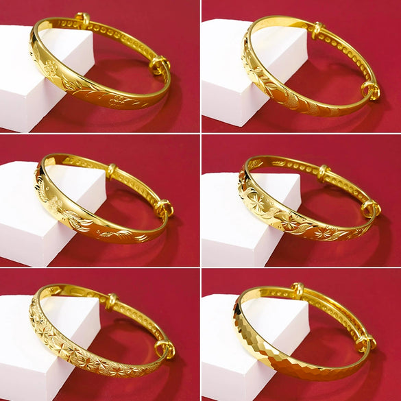Wholesale Vintage Alloy Dragon And Phoenix Pushpull Women's Bracelet With Electroplating