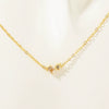 Wholesale Vintage Artistic Clavicle Necklace With Birthstone Zircon Titanium Steel Plated 18K Gold Geometric Style Ochain Electroplating