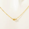 Wholesale Vintage Artistic Clavicle Necklace With Birthstone Zircon Titanium Steel Plated 18K Gold Geometric Style Ochain Electroplating