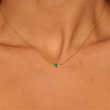 Wholesale Vintage Artistic Clavicle Necklace With Birthstone Zircon Titanium Steel Plated 18K Gold Geometric Style Ochain Electroplating